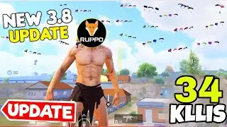 *NEW* Attack On Titan 3.8 Update in BGMI.🥵 (34 KILLS) IN 2 MATCH BGMI Gameplay PUBG MOBILE