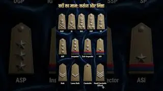 INDIAN POLICE की रैंक  #police #policerank #policeofficer
