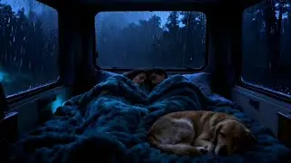 Cozy Car Storm Sounds ⚡ Rain & Thunder for Deep Sleep, Insomnia Relief, Ultra Relaxing White Noise