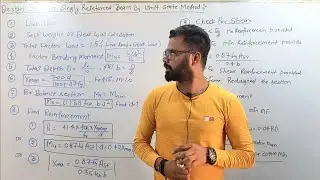 Design step for Singly Reinforced Beam By Limit state Method |  Krishna sir