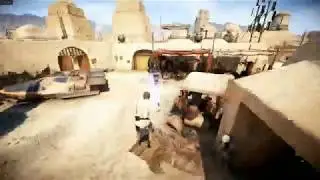 Star Wars Battlefront 2 - Luke New Farmboy Skin Gameplay (No HUD)