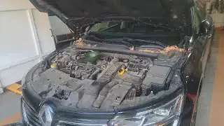 Renault Talisman - Oil and filters change, reset service interval (air, oil and fuel filters)