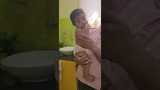 Tepid sponging ##fevermanagement #fever in babies