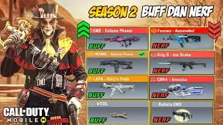 Semua buff dan nerf codm season 2 2023 | MSMC meta lagi | Fennec,Krig 6,CBR4 nerf | CODM indonesia