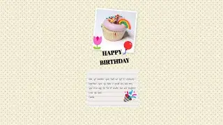 Happy Birthday Camila's Card Using HTML & CSS