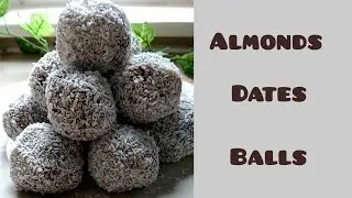 No bake,Very Delicious Almonds Dates balls #Shorts#youtubeshorts