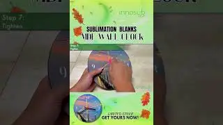 INNOSUB USA - Make Every Second Count With Sublimation Clocks - MDF Wall Clock #shorts  #innosubusa