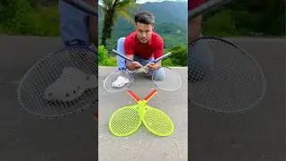 👉 Real vs Toy Badminton Racket Set Unboxing ✌️