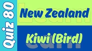 Quiz No.80: New Zealand & Kiwi (Bird) #newzealand #kiwi #quiz #learnearncoins