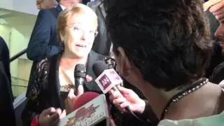 Entrevista Presidenta Bachelet Ley promulgada del Deporte Adaptado.