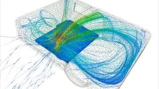 Coupled Flow/Temperature Analysis of a Projector with scFLOW