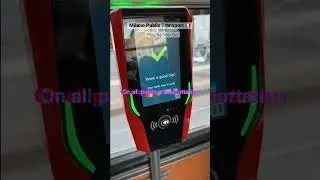 Milano Public Transportation - Pay As You Go on bus, tram, metro #shorts
