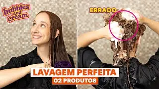 Como lavar o SEU CABELO CACHEADO corretamente (SÓ 2 PRODUTOS)!
