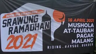 HONDA WIN MALANG RAYA GELAR ACARA SRAWUNG RAMADAN || RIDING BAKSOS DAN BUKBER