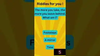 A riddle a day keeps the doctor away !! Give this a try !
