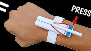 Paper weapons. how to make a paper gun. Easy Origami