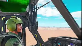 First Helicopter Flight With Force Feedback (FFB) | DCS