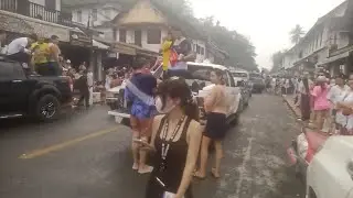 Laos New Year 2022 Live Video Luangprabang Today | Songkran festival