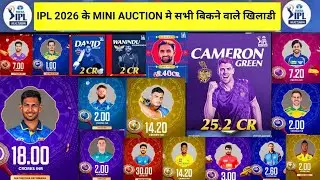IPL 2026 Auction 🔥 Top 40 Most Expensive Players | Record Breaking Crores 💰