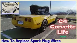 Spark plug wires replacement、C4 corvette、プラグコード交換、コルベットライフ、LT1、v8、イリジウム白金プラグ、splitfire、アメ車整備工具ガレージ燃費