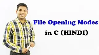 File Opening Modes in C (HINDI)