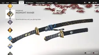 GHOST OF TSUSHIMA [All Sword Kits] PS4 PRO
