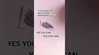 YES YOU CAN. #art #traditionalart #eye #copyandpaste #funny #trend #fpy