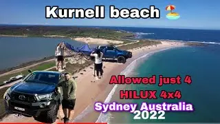 Kurnell beach 🏖 just for HILUX 4x4 best place for comping &drive safe to beach#sydney#australia😳👍