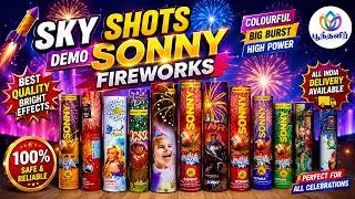Sony Fireworks Sky Shots Demo | Sonny Vinayaga Fireworks | Sivakasi Crackers Demo | Poonthalir