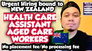 HEALTH CARE ASSISTANT AND AGED CARE WORKERS BOUND TO NEW ZEALAND | NO PLACEMENT FEE | URGENT HIRING