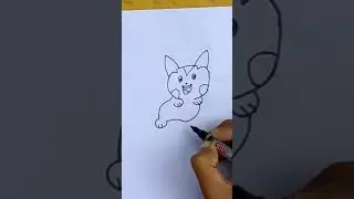 Pachirisu Pokemon drawing | Pokemon | cartoon drawing.