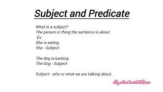 Subject and Predicate in English | Easy Hinglish Explanation | English Grammar for Beginners