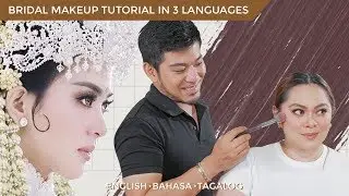 Bridal Makeup Tutorial in Bahasa, English and Filipino!  (Princess Syahrini Bridal makeup)