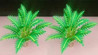 How to Make Paper Plant for Home Decoration | DIY Fake Indoor Plant | Artificial Paper Tree