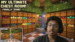 Finally Chest Room Complete Ho Gaya !!!!!. Minecraft Ep :- 16