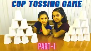 Cup Tossing Game Part 1| English | SaHi Sissy