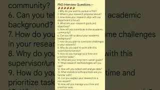 PhD Interview Questions #phd #phdguidelines #phdrules #ugcnet #ugcnetupdate2024 #netexam #ugcnet2024