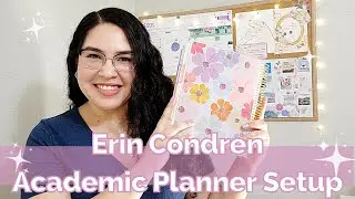 Plan With Me: Erin Condren Academic Planner Setup As A Business Planner!