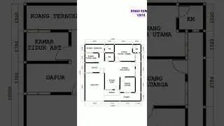 Denah rumah 10x10