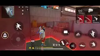 Jugando una partida de free fire