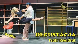 Teatr Kwadrat Degustacja - Pr&oacute;ba. Przebindowski, Schimscheiner, Glinka, Butruk, Grabarczyk, Łuczak.