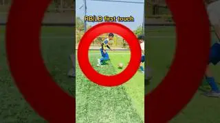 RB/LB first touch ✅⚽️ #football #footballskils #fts #soccer #rb #lb #defender