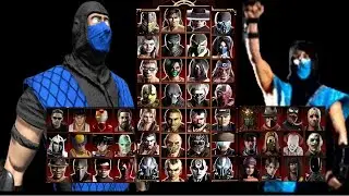 Mortal Kombat 9 - KLASSIC SUB ZERO MK1 MOD - NEW Medium Arcade Ladder Gameplay