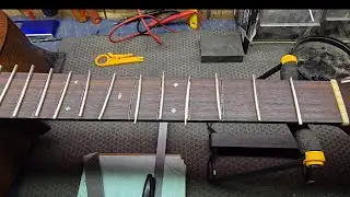 Guitar repair.  installing new frets on a Martin d15m . some friendly advice and tips . July 2025
