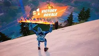 *NEW* MALE SNOW DRIFT SKIN IN FORTNITE PS5 + A VICTORY ROYALE WIN! (SOLO)