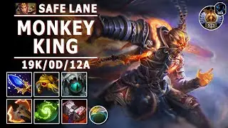 Monkey King Safe Lane Carry | 7.31b | MK Hard Carry Play | Dota 2 Immortal Gameplay