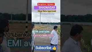 low budget open plots for sale Shadnagar | Hyderabad | Bangalore Highway Facing Project #vlog#shorts