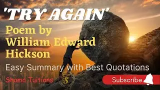 try again summary| poem try again