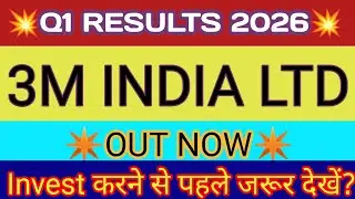 3M India Q1 Results 2025 🔴 3M India Results 🔴 3M India Share Latest News 🔴 3M India Share Result