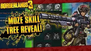 Borderlands 3 | Moze The Gunner Full In-Game Skill Tree Reveal!